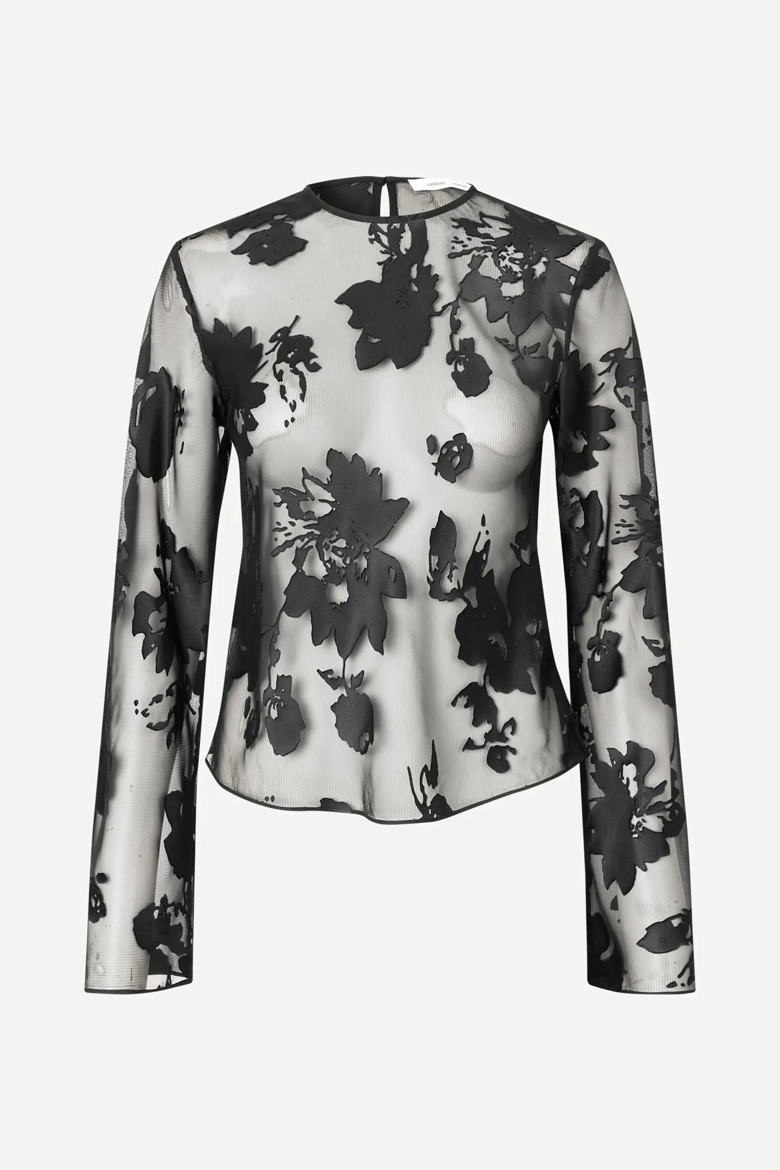 SAMADDA Blouse BLACK BLOOMING