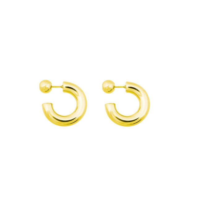 HOOP DOT Earrings GP