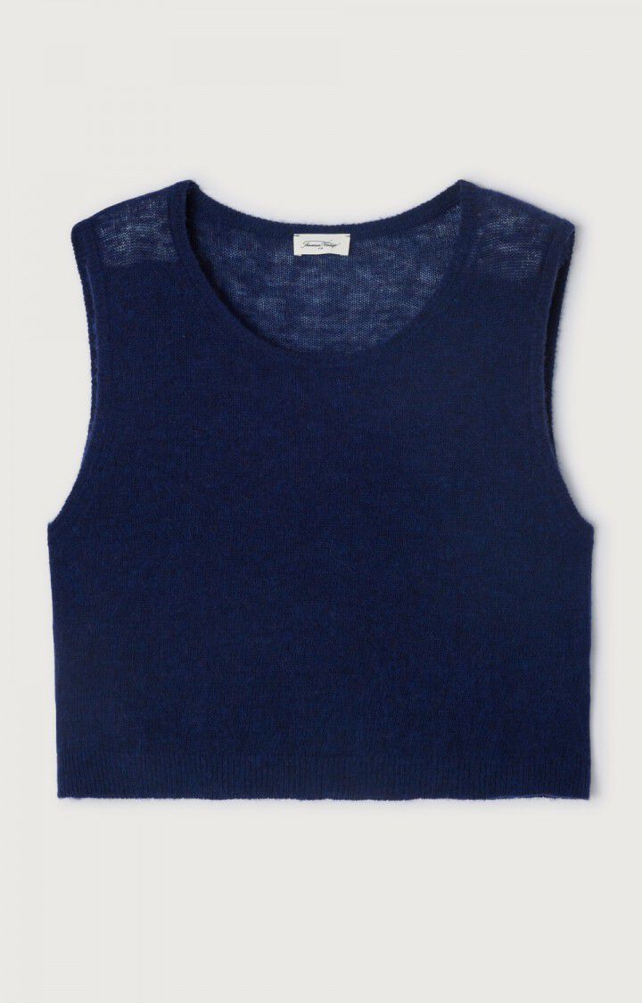 DUM18B Knitted Top NAVY CHINE