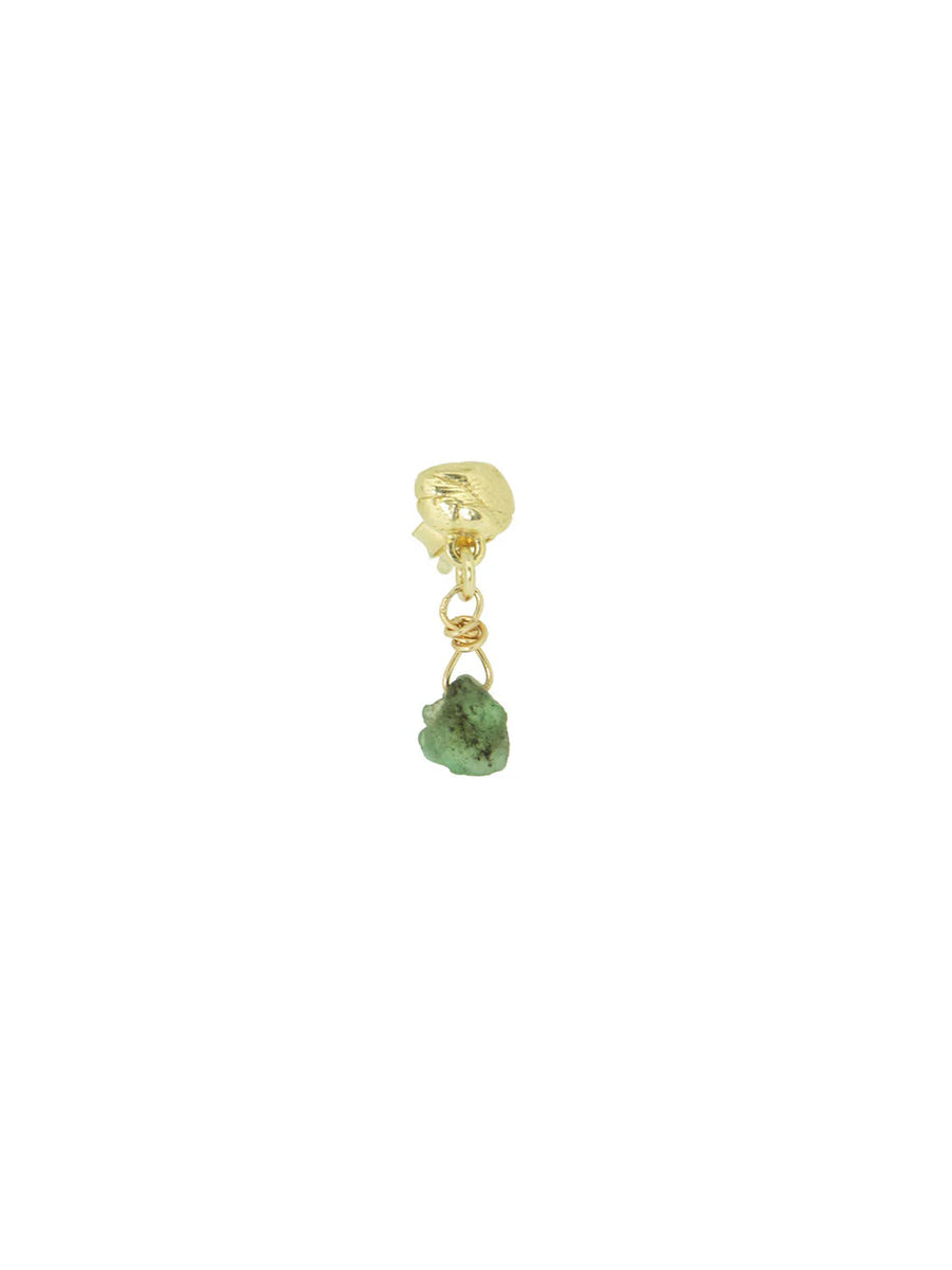 ISLAND STUD EMERALD Earring GP