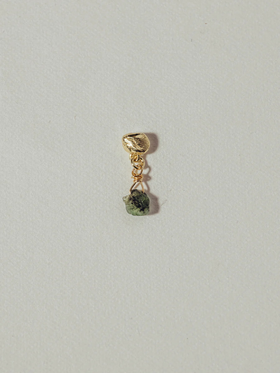 ISLAND STUD EMERALD Earring GP