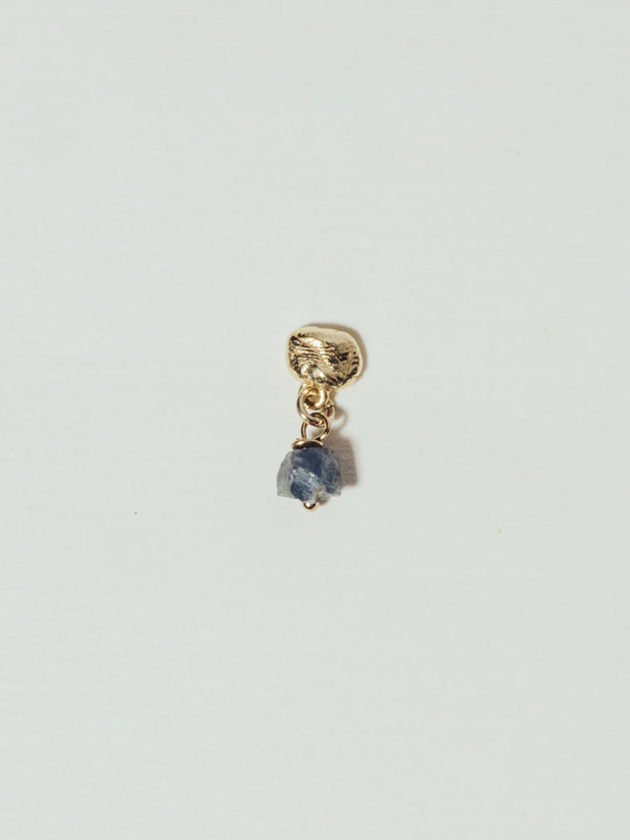 ISLAND earstud - SAPPHIRE GP 14K