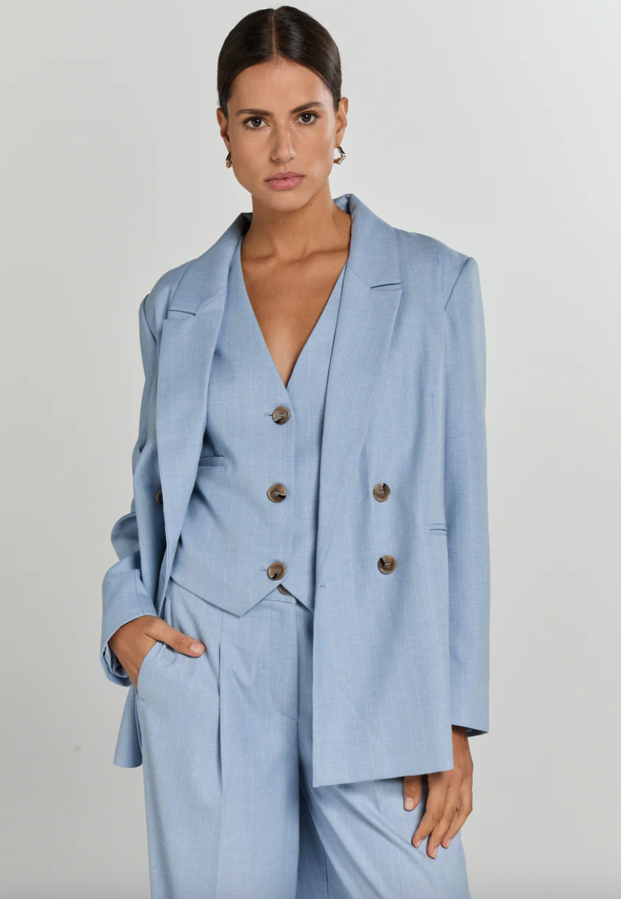 INDY Suiting blazer Light blue pinstripe