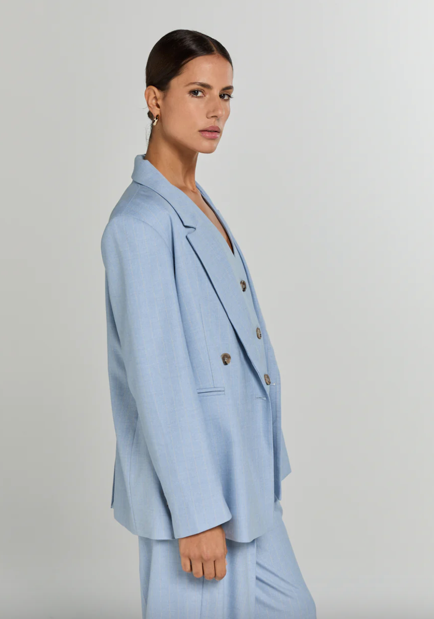 INDY Suiting blazer Light blue pinstripe