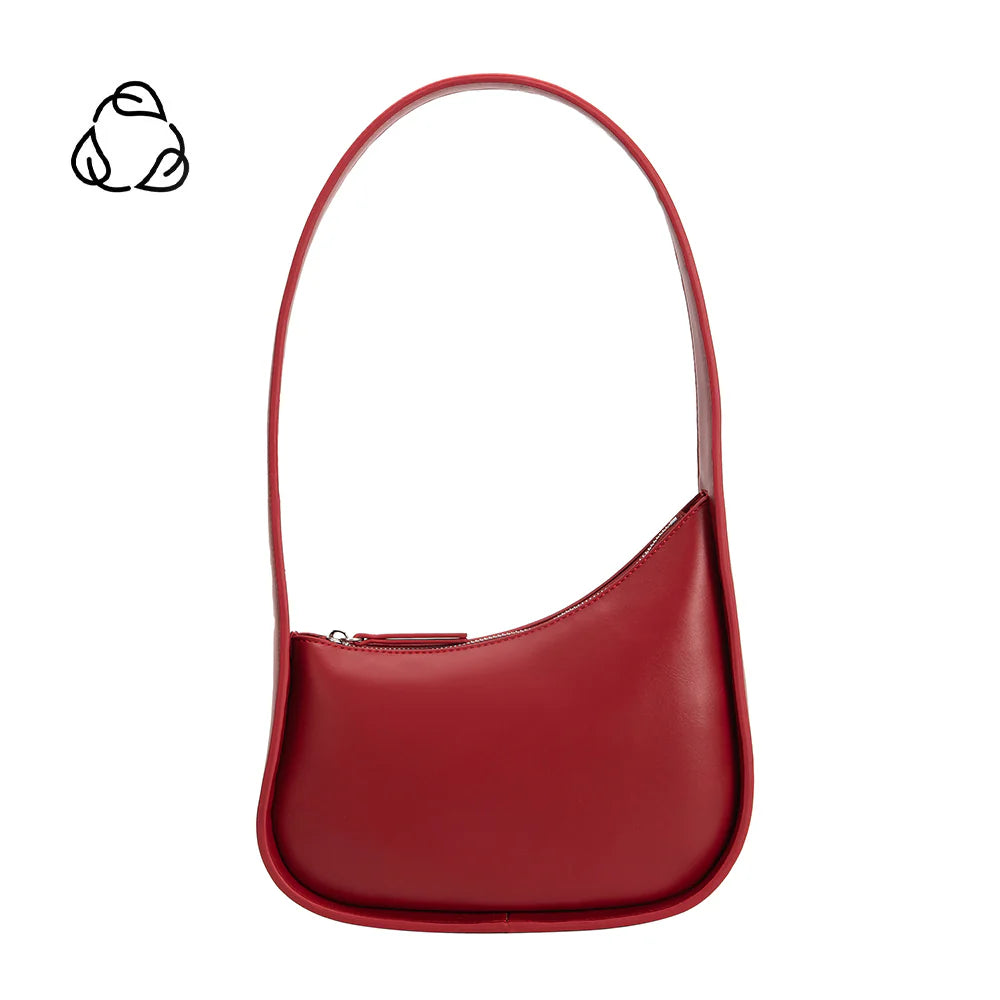 WILLOW Red recycled vegan shoulder bag