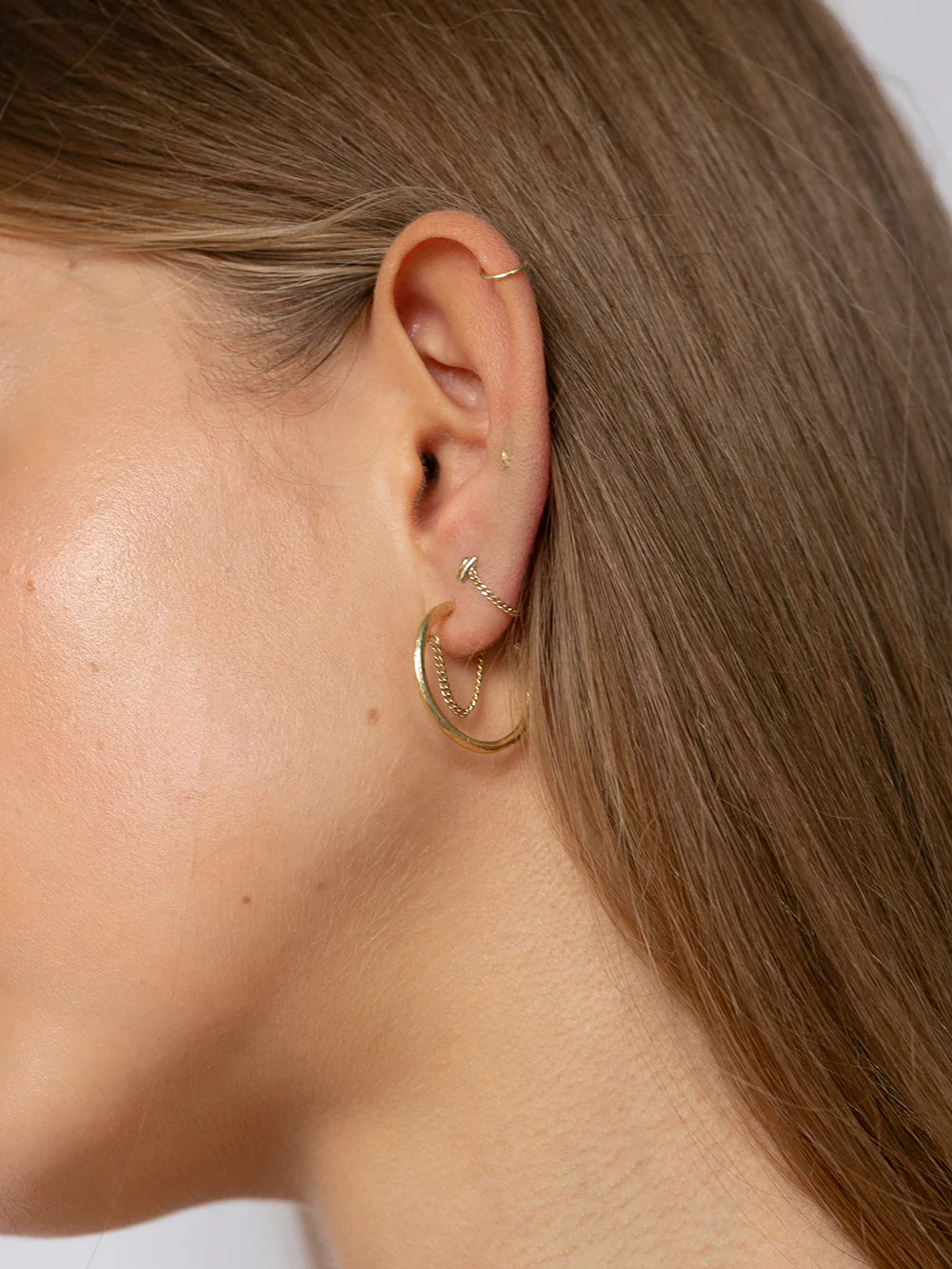 IN THE AIR earring 14K GP