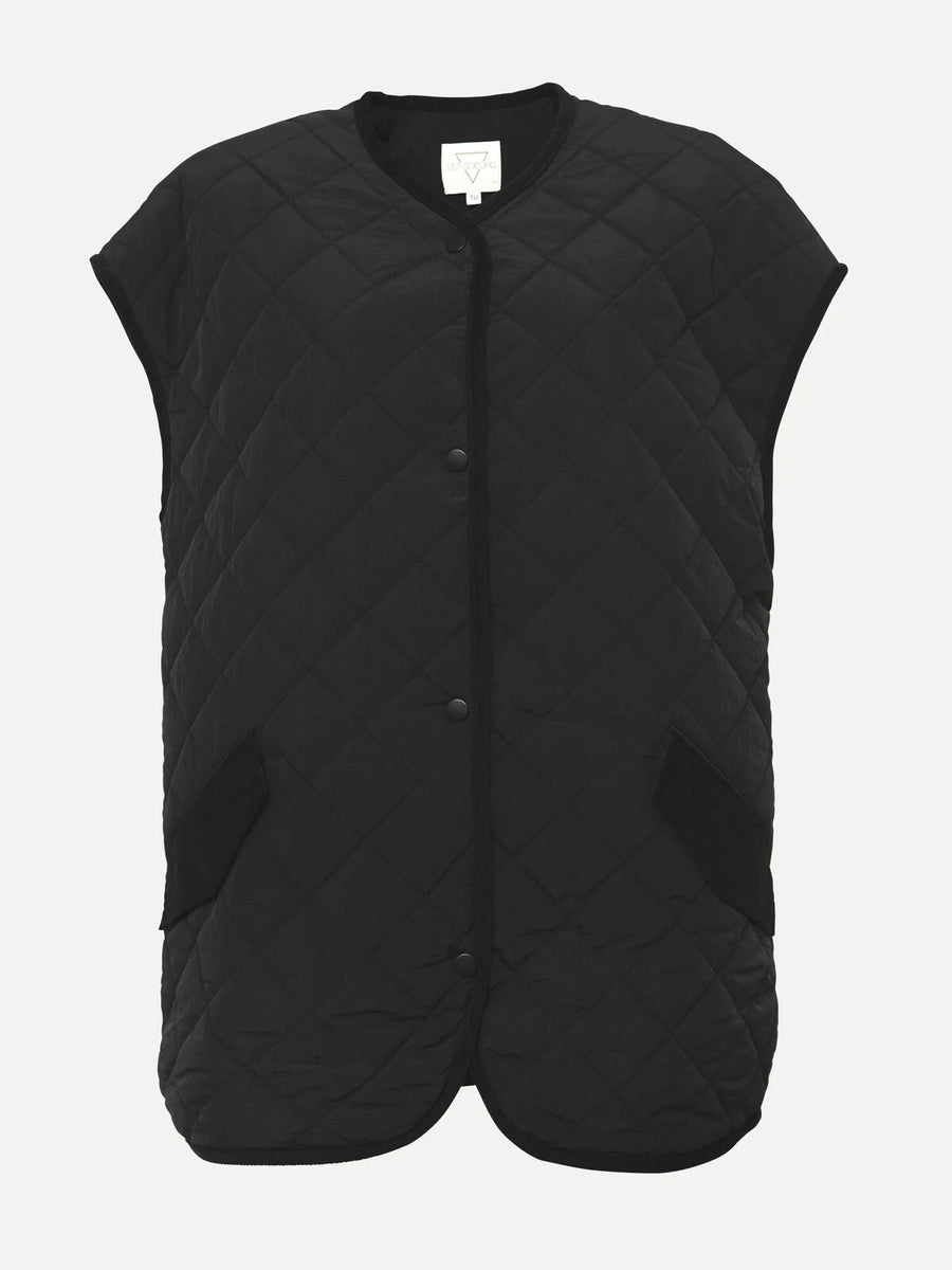 RUFUS Sleeveless quilted jack Black